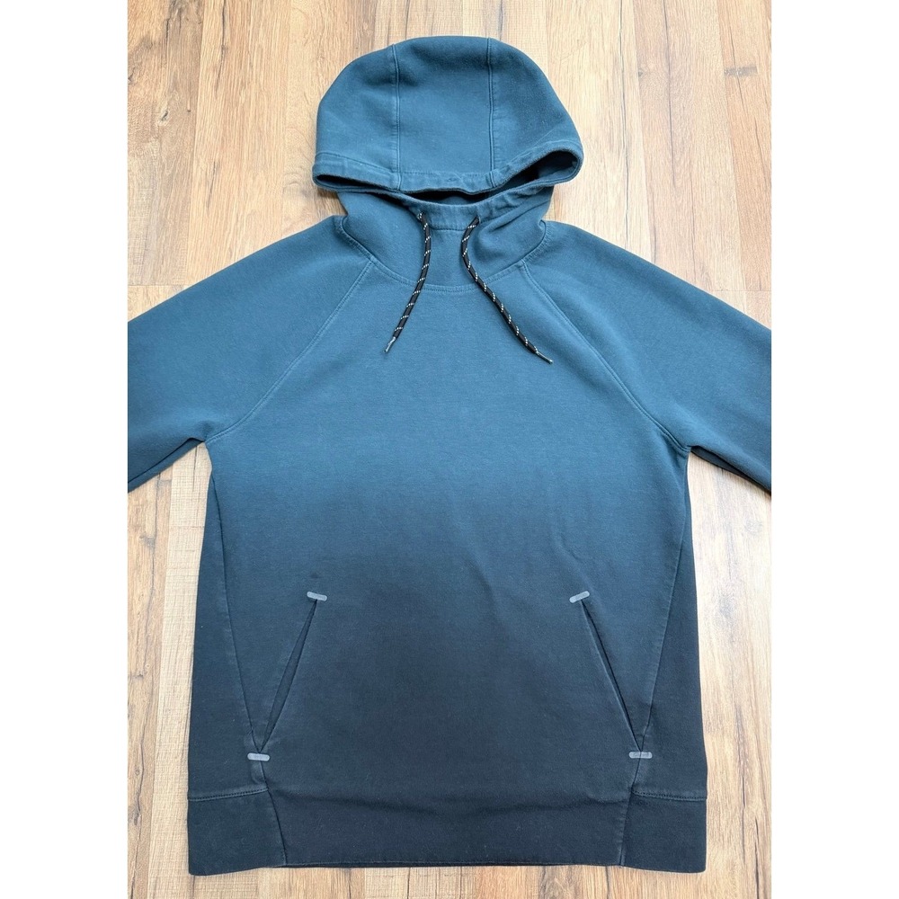 Old Navy Kids Active Dynamic‎ Fleece Hoodie XS Teal Black Ombre Raglan Pockets